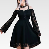 Bell Sleeve Gothic Dress