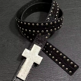 Belt With Cross Buckle