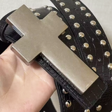 Belt With Cross Buckle