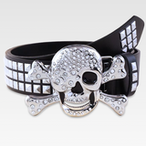 Belt With Skull Buckle