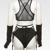 Black Cut Out Bodysuit