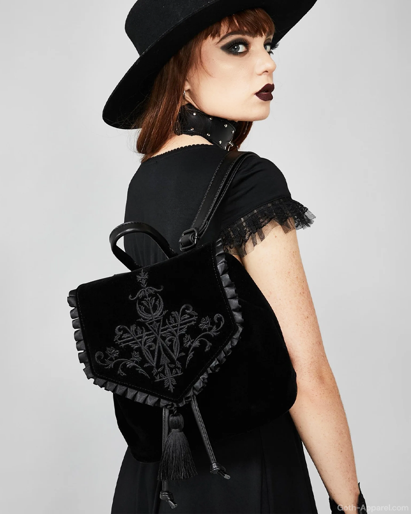Black Goth Backpack