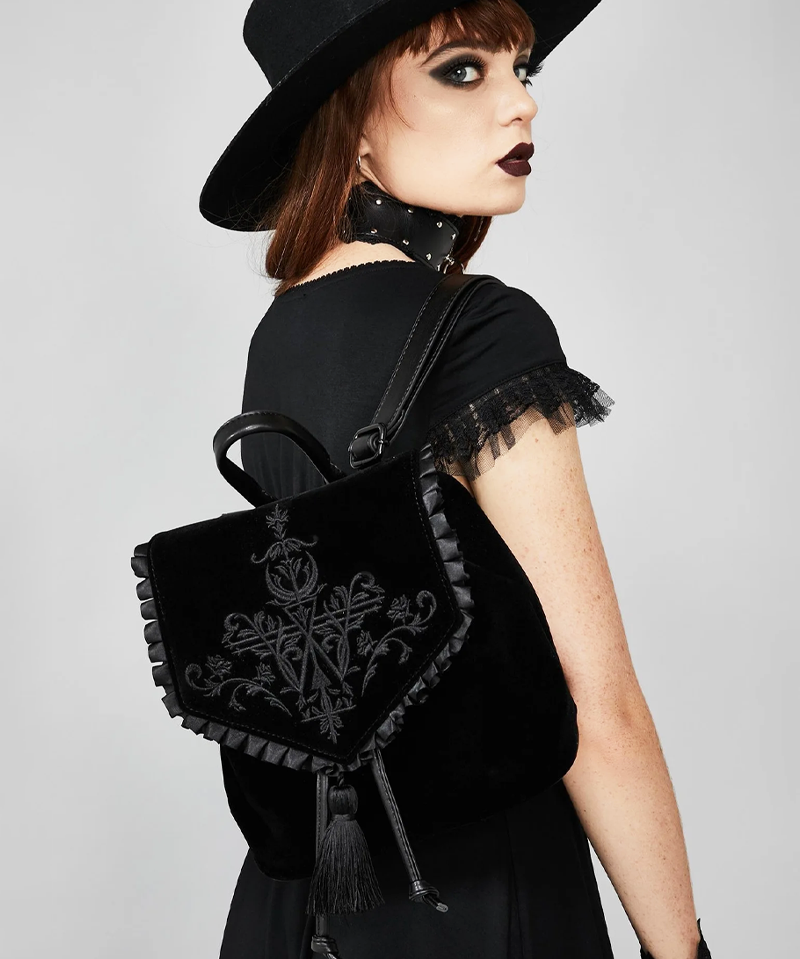Black Goth Backpack