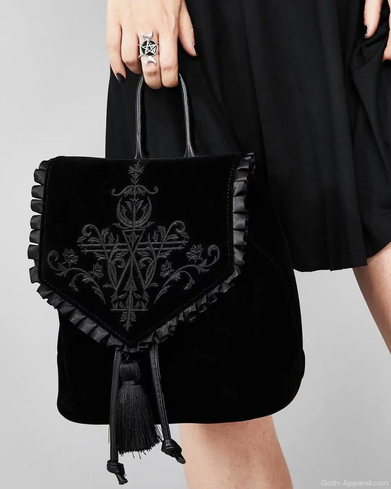 Black Goth Backpack