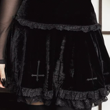 Black Goth Mini Skirt