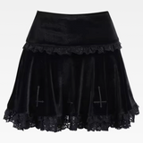Black Goth Mini Skirt