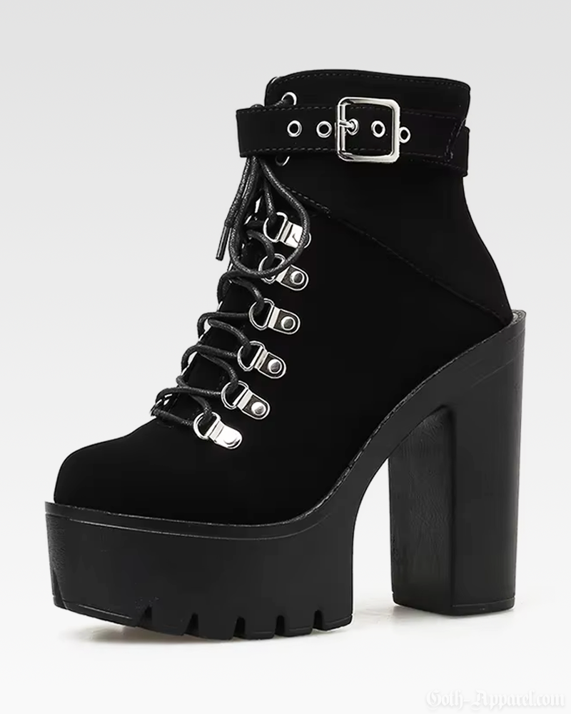 Black Gothic Ankle Boots