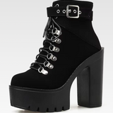 Black Gothic Ankle Boots
