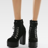 Black Gothic Ankle Boots