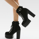 Black Gothic Ankle Boots