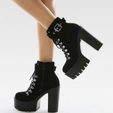 Black Gothic Ankle Boots