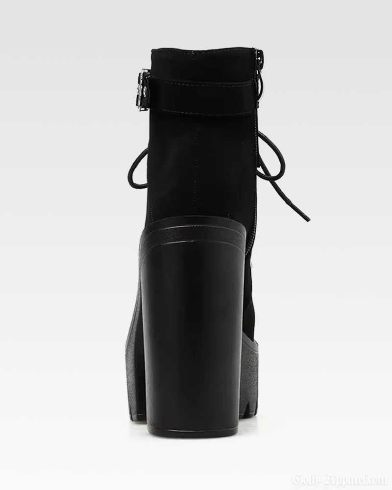 Black Gothic Ankle Boots