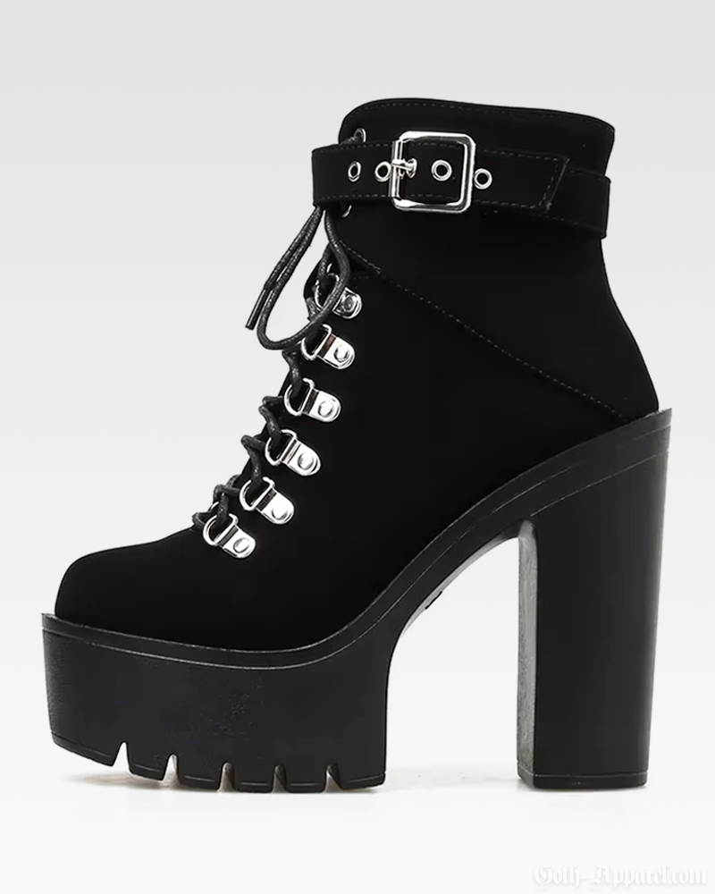 Black Gothic Ankle Boots