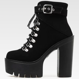 Black Gothic Ankle Boots