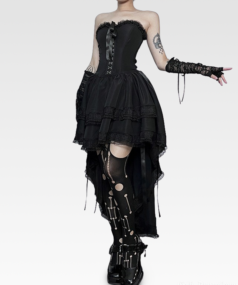 Black Gothic Corset Dress