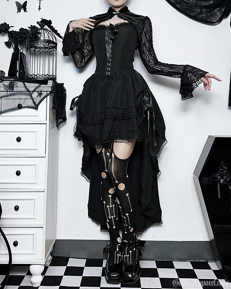 Black Gothic Corset Dress