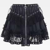 Black Gothic Mini Skirt
