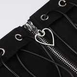 Black Gothic Mini Skirt
