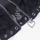 Black Gothic Mini Skirt