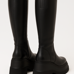 Black Knee High Platform Boots