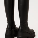 Black Knee High Platform Boots