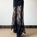 Black Lace Maxi Skirt