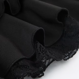 Black Lace Mini Skirt