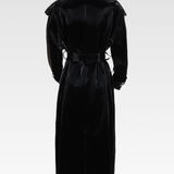 Black Patent Leather Trench Coat