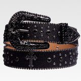 Black Rhinestone Belt