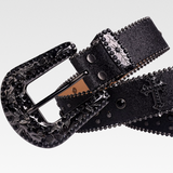 Black Rhinestone Belt