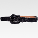Black Rhinestone Belt