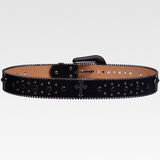 Black Rhinestone Belt