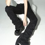 Black Ruched Jeans