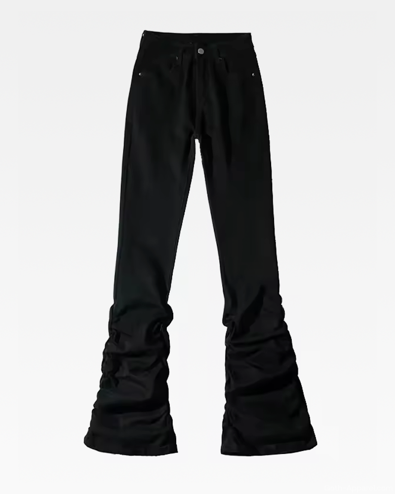 Black Ruched Jeans