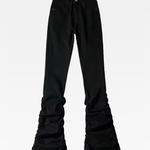 Black Ruched Jeans