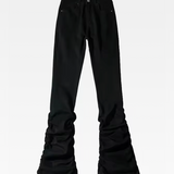Black Ruched Jeans