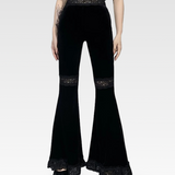 Black Velvet Bell Bottom Pants