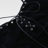Black Velvet Gothic Dress