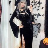 Black Velvet Gothic Dress