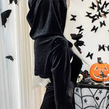 Black Velvet Gothic Dress