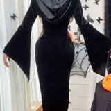 Black Velvet Gothic Dress