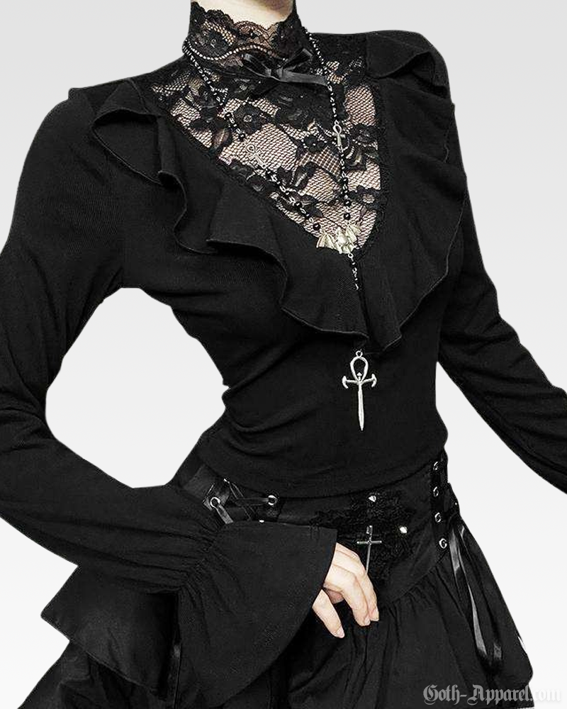 Black Victorian Blouse