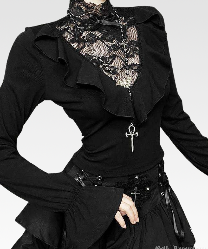 Black Victorian Blouse