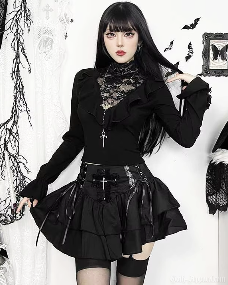 Black Victorian Blouse