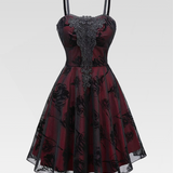 Burgundy Gothic Dress