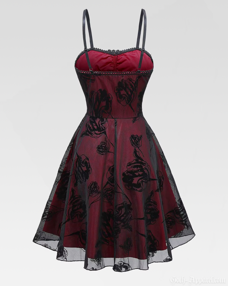 Burgundy Gothic Dress