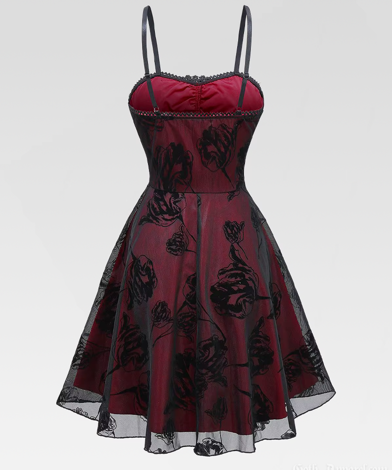 Burgundy Gothic Dress