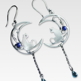Cat Moon Earrings