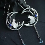 Cat Moon Earrings