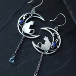 Cat Moon Earrings